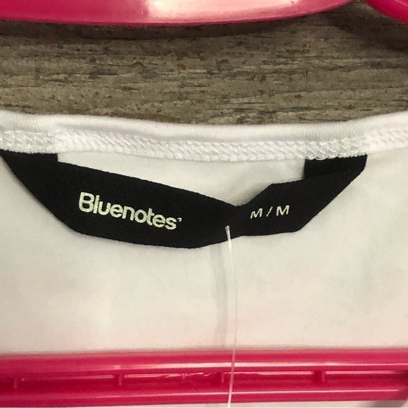 bluenotes Size Med NWT White, Butterfly Baby Tee - Picture 4 of 5
